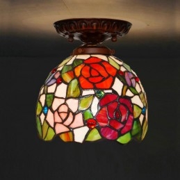 18 Cm Tiffany Farvet Glas...