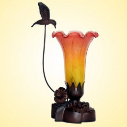 Tiffany Farvet Glas Bordlampe