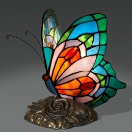 Butterfly Tiffany Bordlampe...