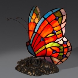 Butterfly Tiffany Bordlampe...