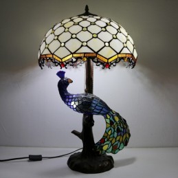 Tiffany Stil Bordlampe Med...