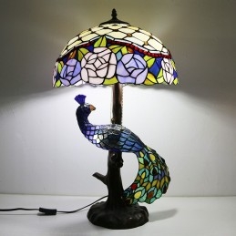 Tiffany Stil Bordlampe Med...