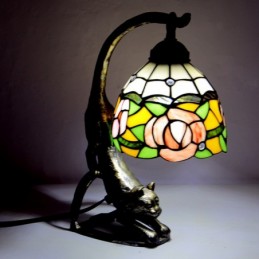 Tiffany Stil Bordlampe Rose...